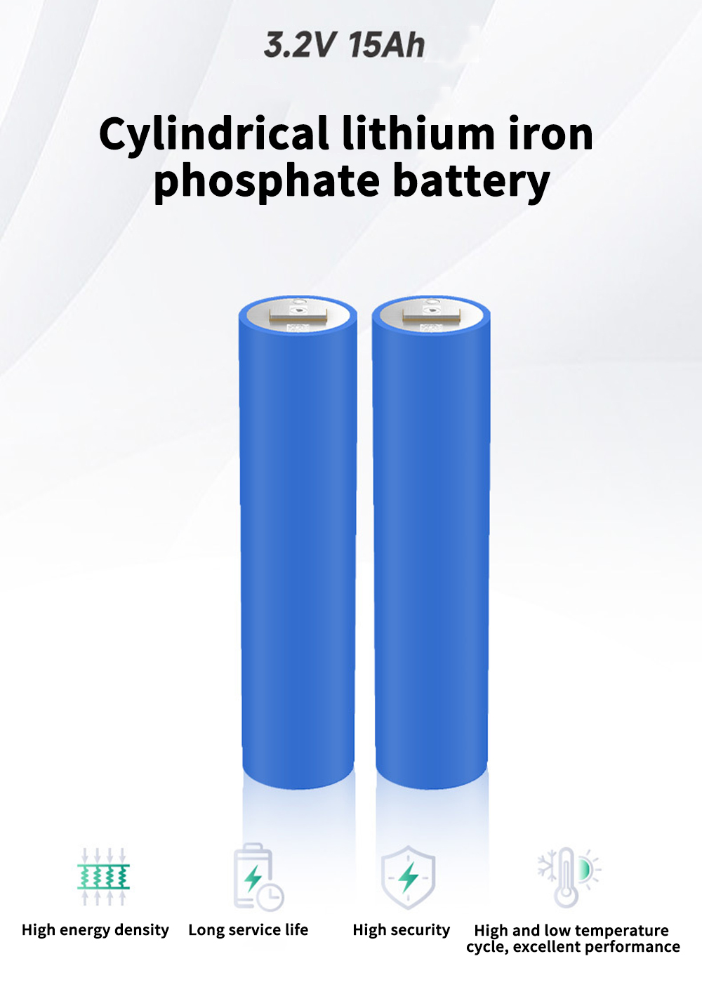 3.2v15ah Cylindrical lithiumiron phosphate battery 3.2v15ah Cylindrical lithiumiron phosphate battery