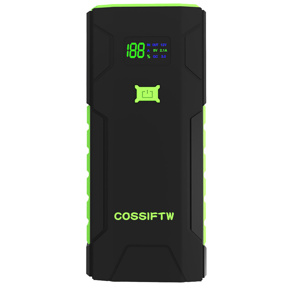 12V jump start multifunction jump starter power bank with flashlight portable car battery jump starter