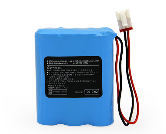 18650 11.1V 2200mAh 三元聚合物锂电池用于卷发棒 扫地机
