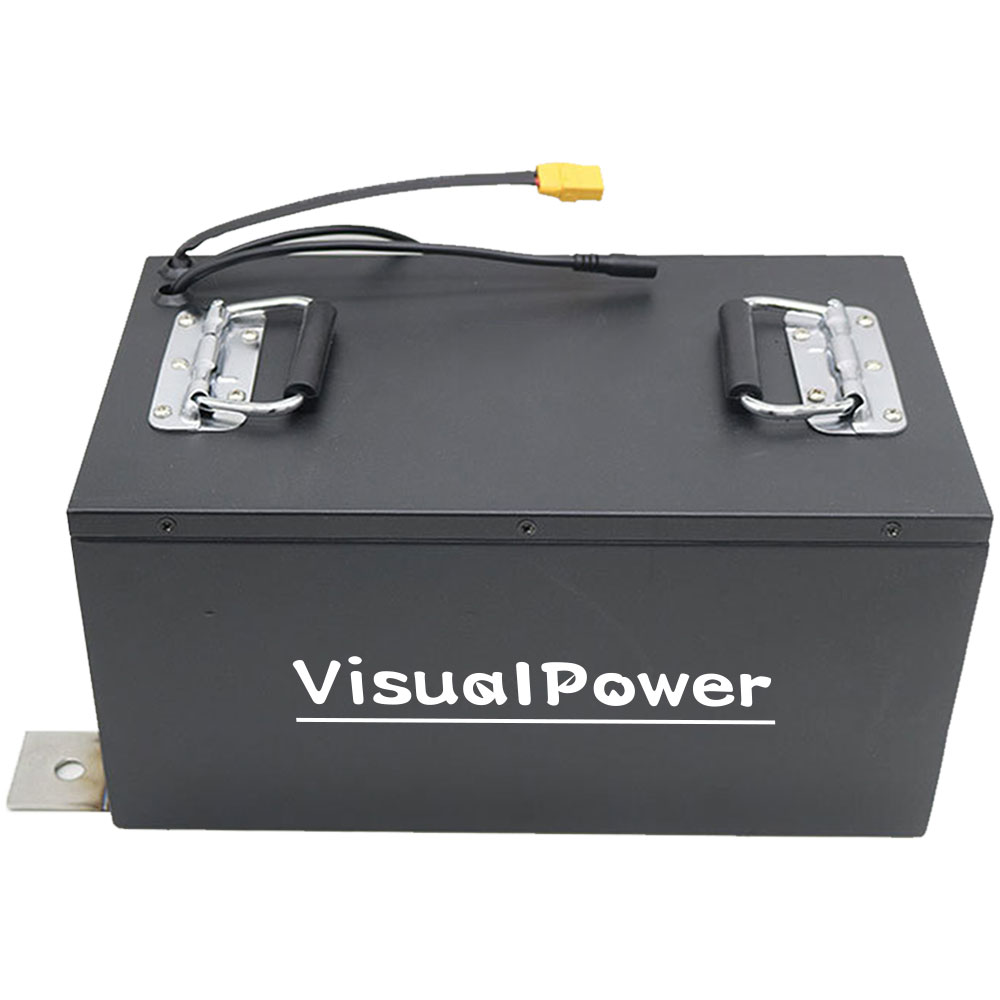 rechargeable 24V 48V 50ah Car lithium iron phosphate power battery 48V 50AH industrial robot carrier 485 communication