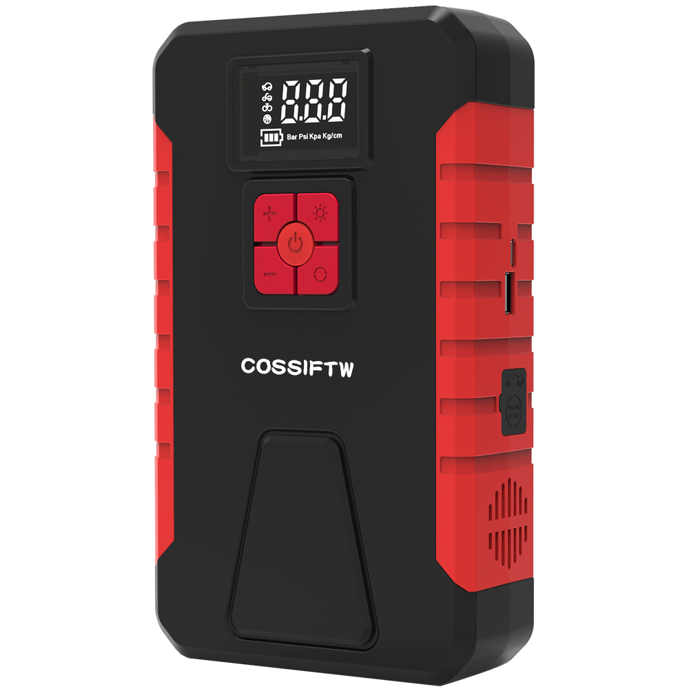 1000A带150PSI充气机的锂跳起动器10000mah电池助推器