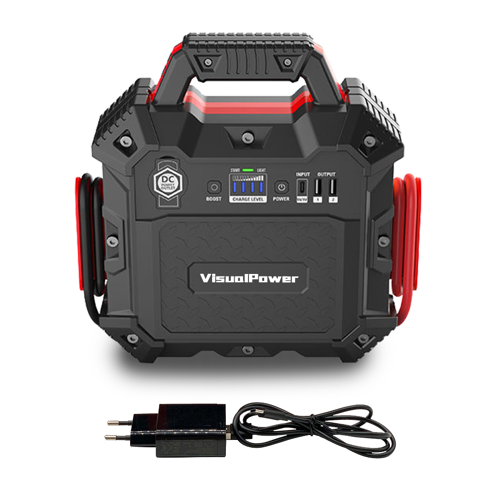 新设计12v汽车助推器高功率快速充电跳跃起动器设置紧急LED灯卡车