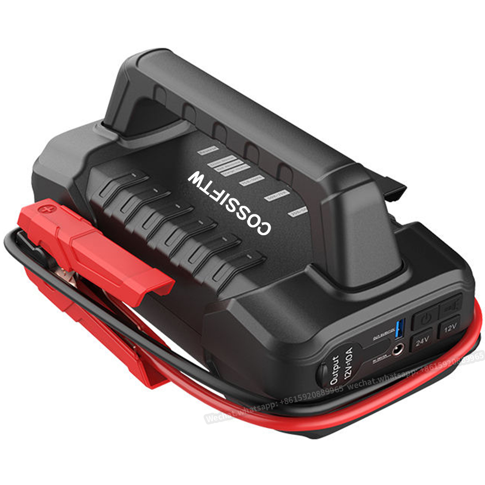 10000a12v/24v便携式汽车跳跃起动器-56000mah锂电池移动电源适用于半卡车