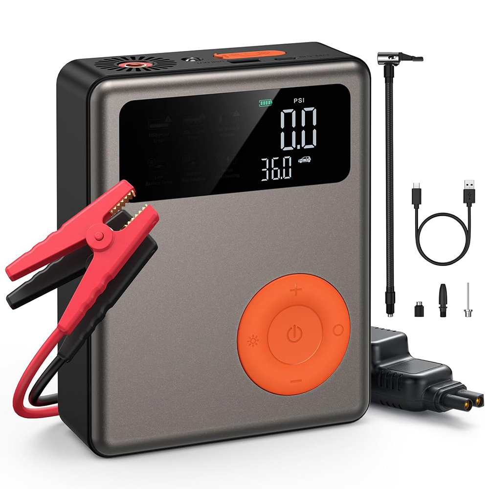 12v重型跳跃起动器1750a与空气压缩机