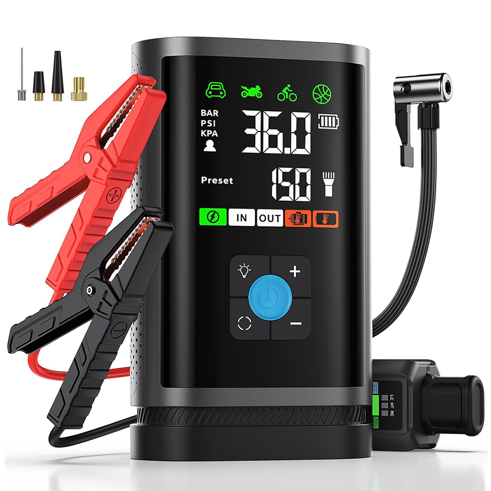 空气压缩机跳起动器3000汽车电池跳起动器(适用于8.0升气体/柴油)