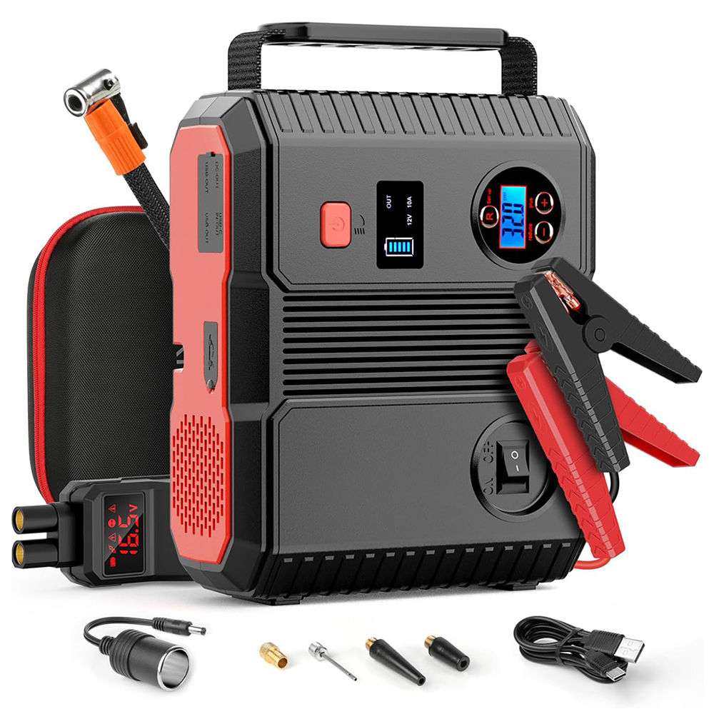6000A Jump Starter移动电源汽车助力器电池便携式充电器摩托车汽车启动装置紧急PD65w12v24000mah