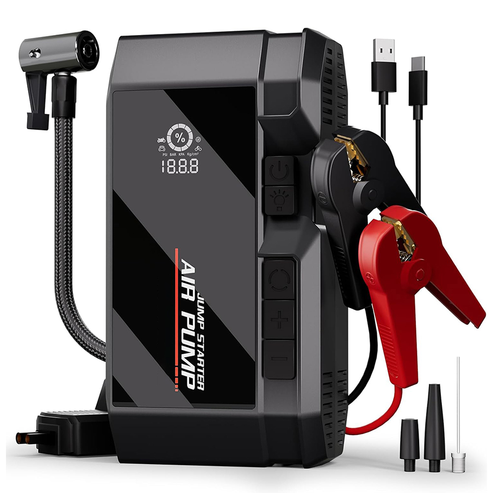 带空气压缩机的汽车跳起动器4500a150PSI便携式跳起动器电池组